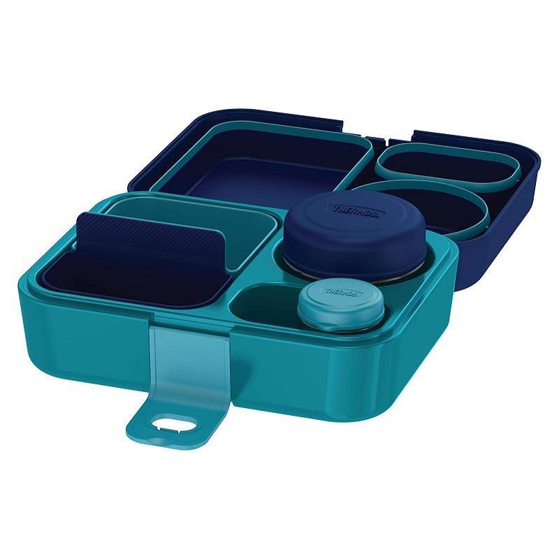 Thermos Food Storage System, Lunch Box, Kids Bento Box, 8pc Navy Image 3