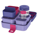 Thermos Food Storage System, Lunch Box, Kids Bento Box, 8pc Purple Image 4