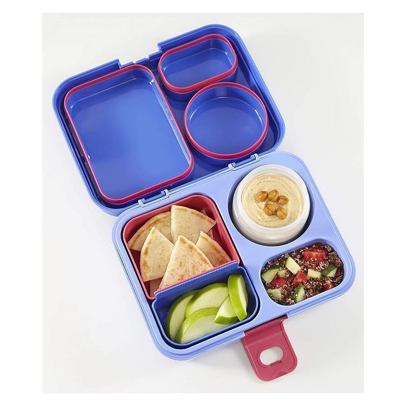 Thermos Food Storage System, Lunch Box, Kids Bento Box, 8pc Purple Image 6