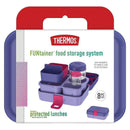 Thermos Food Storage System, Lunch Box, Kids Bento Box, 8pc Purple Image 7