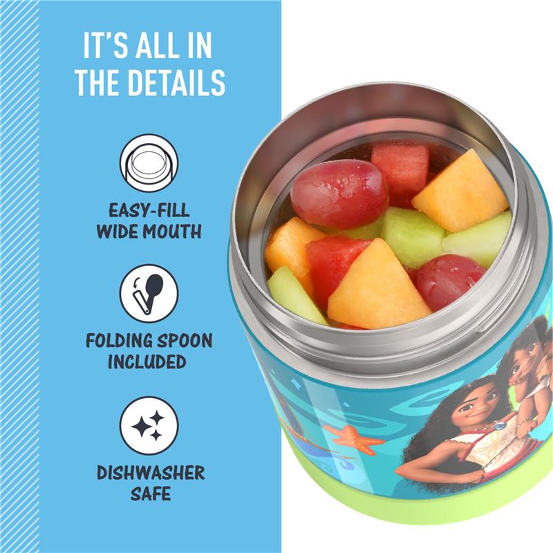 Thermos Funtainer 10Oz. Food Jar With Plastic Folding Spoon Moana 2 Image 4