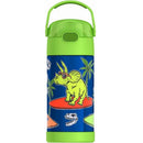 Thermos Funtainer 12 Oz Stainless Steel Non-Licensed, Water Bottle, Daring Dinos Image 1