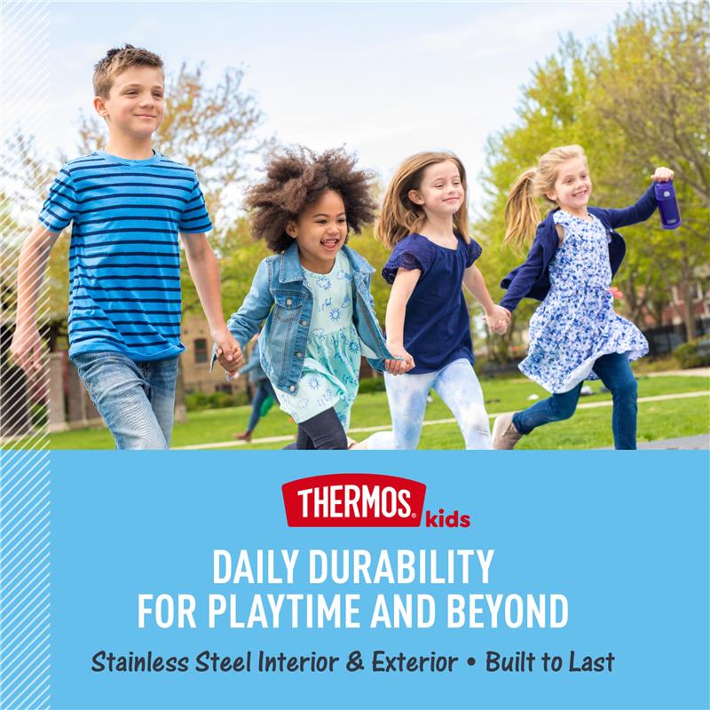 THERMOS FUNTAINER 12Oz Kids Stainless Steel Vacuum Insulated Water Bottle with Lid, Moana 2 Image 3