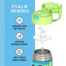 THERMOS FUNTAINER 12Oz Kids Stainless Steel Vacuum Insulated Water Bottle with Lid, Moana 2 Image 4