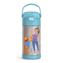 THERMOS FUNTAINER 12Oz Kids Stainless Steel Vacuum Insulated Water Bottle with Lid, Ms. Rachel Image 1