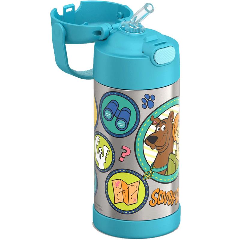 THERMOS FUNTAINER 12Oz Kids Stainless Steel Vacuum Insulated Water Bottle with Lid, Scooby-Doo Image 2