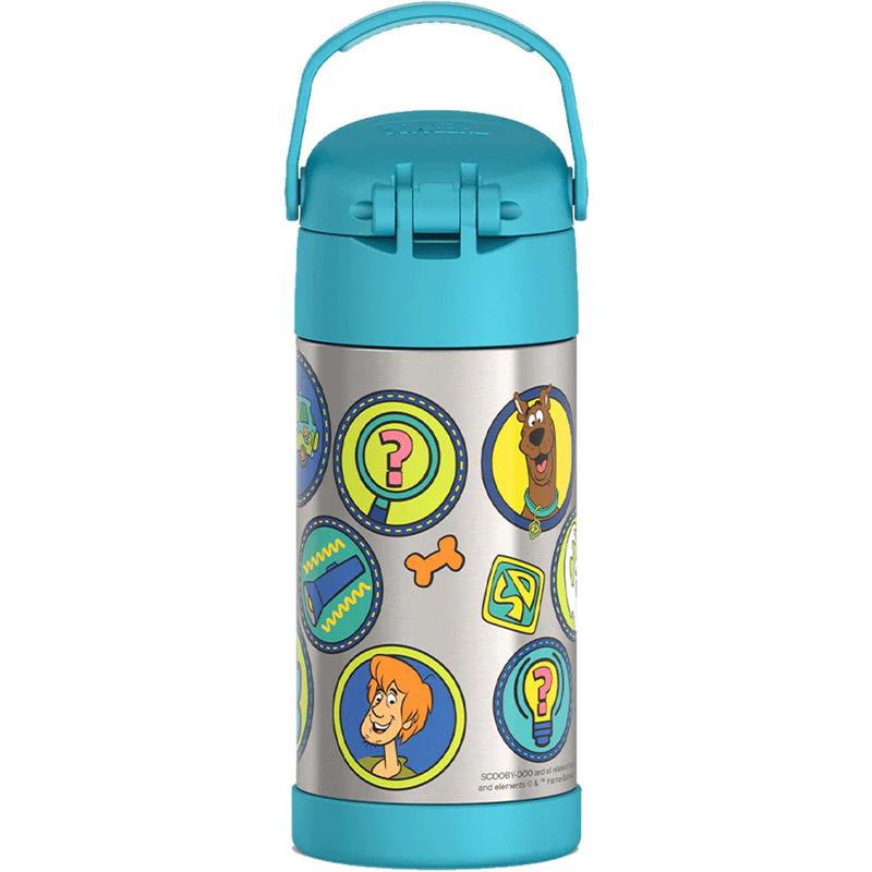 THERMOS FUNTAINER 12Oz Kids Stainless Steel Vacuum Insulated Water Bottle with Lid, Scooby-Doo Image 6