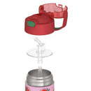 THERMOS FUNTAINER 12Oz Kids Stainless Steel Vacuum Insulated Water Bottle with Lid, Strawberry Smiles Image 4
