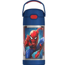 Thermos FUNtainer 12Oz Stainless Steel Water Bottle with Bail Handle, Spider-Man Image 1