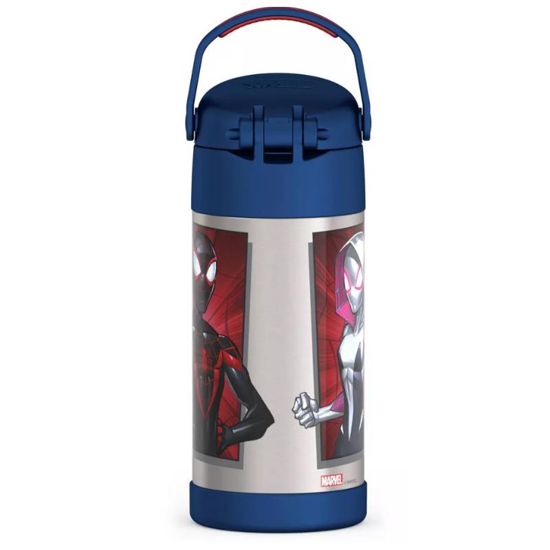 Thermos FUNtainer 12Oz Stainless Steel Water Bottle with Bail Handle, Spider-Man Image 2