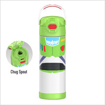 THERMOS FUNTAINER 16Oz Stainless Steel Vacuum Insulated Bottle with Wide Spout Lid, Toy Story Buzz Image 2