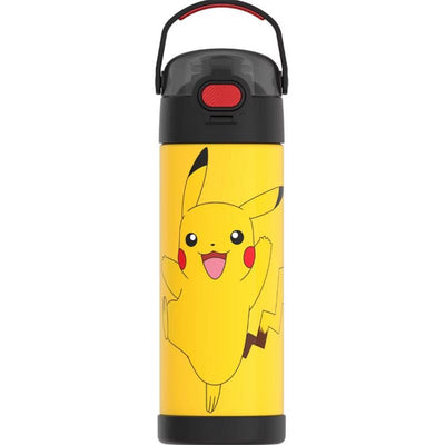 Thermos FUNtainer 16Oz Stainless Steel Water Bottle with Bail Handle, Pokemon Image 1