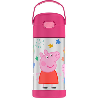 Thermos FUNtainer Stainless Steel Water Bottle 12 oz - Peppa Pig Image 1