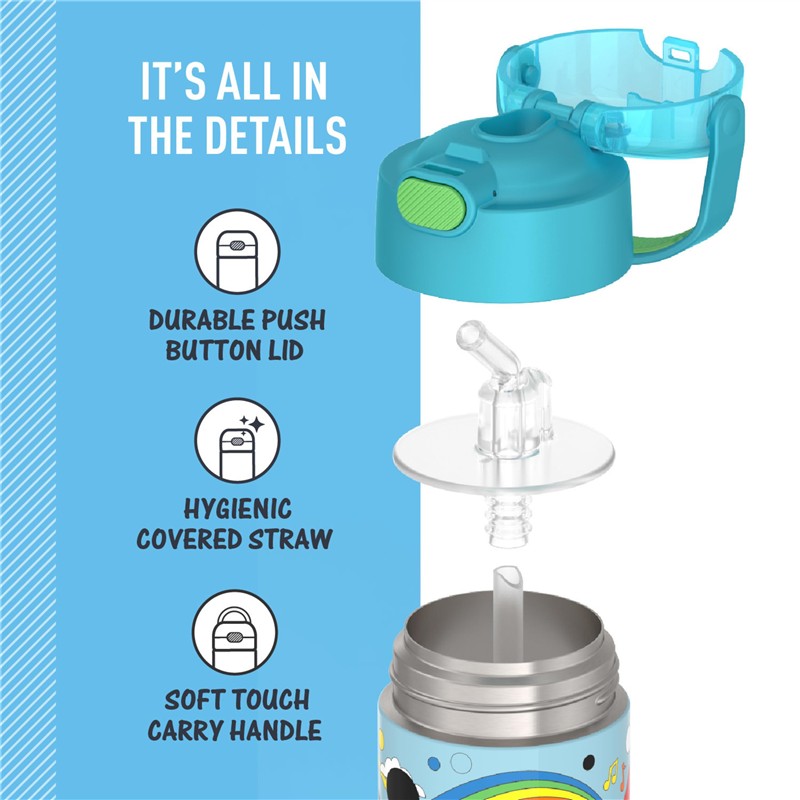 Thermos FUNtainer Stainless Steel Water Bottle 12 oz - Mickey Mouse Clubhouse Image 4