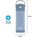 Thermos Funtainer Bottle 16 Oz, Denim Blue Image 4