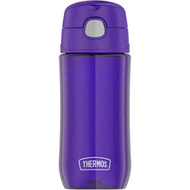 Thermos Funtainer Hydration Plastic Bottle With Spout Lid 16 Oz, Purple Image 1