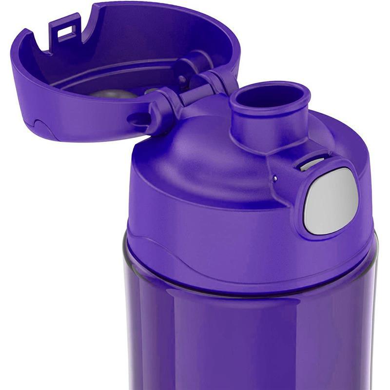 Thermos Funtainer Hydration Plastic Bottle With Spout Lid 16 Oz, Purpl