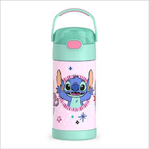 THERMOS FUNTAINER Water Bottle with Straw, 12oz, Stitch Image 1
