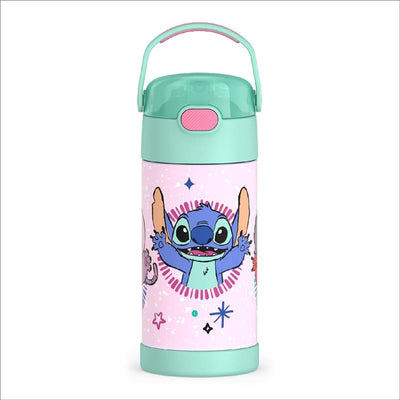 THERMOS FUNTAINER Water Bottle with Straw, 12oz, Stitch Image 1