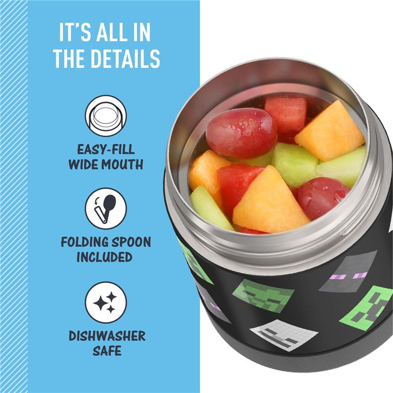 Thermos FUNtainer Stainless Steel Food Jar 10 oz - Minecraft Image 4