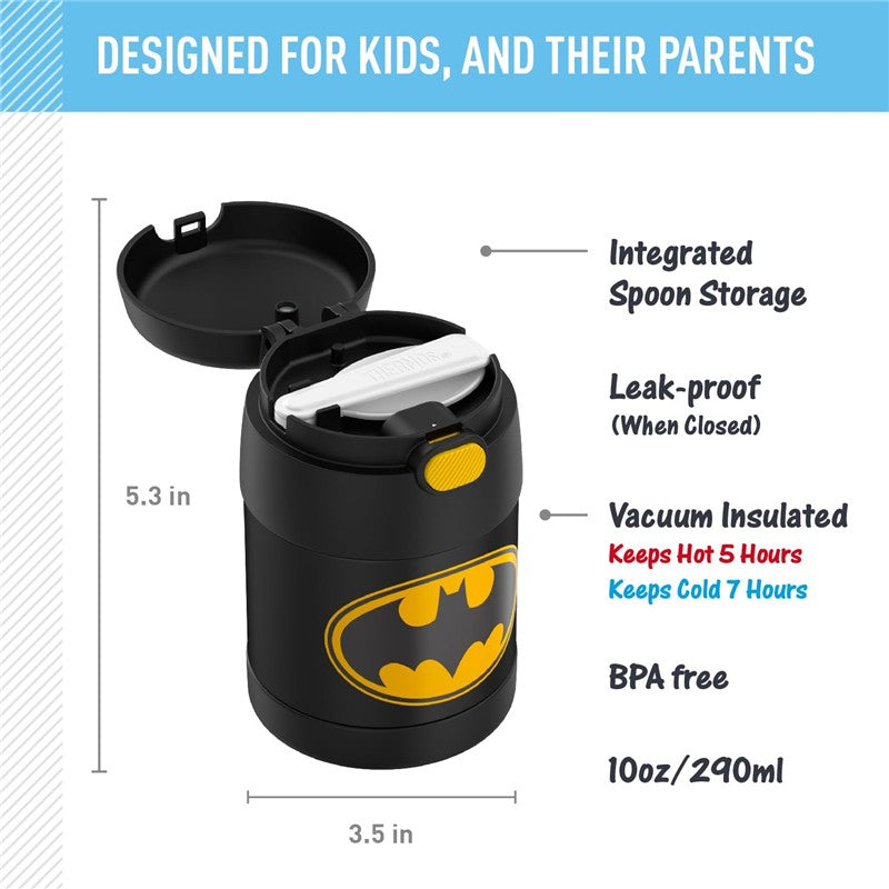 Thermos FUNtainer Stainless Steel Food Jar 10 oz - Batman Image 3