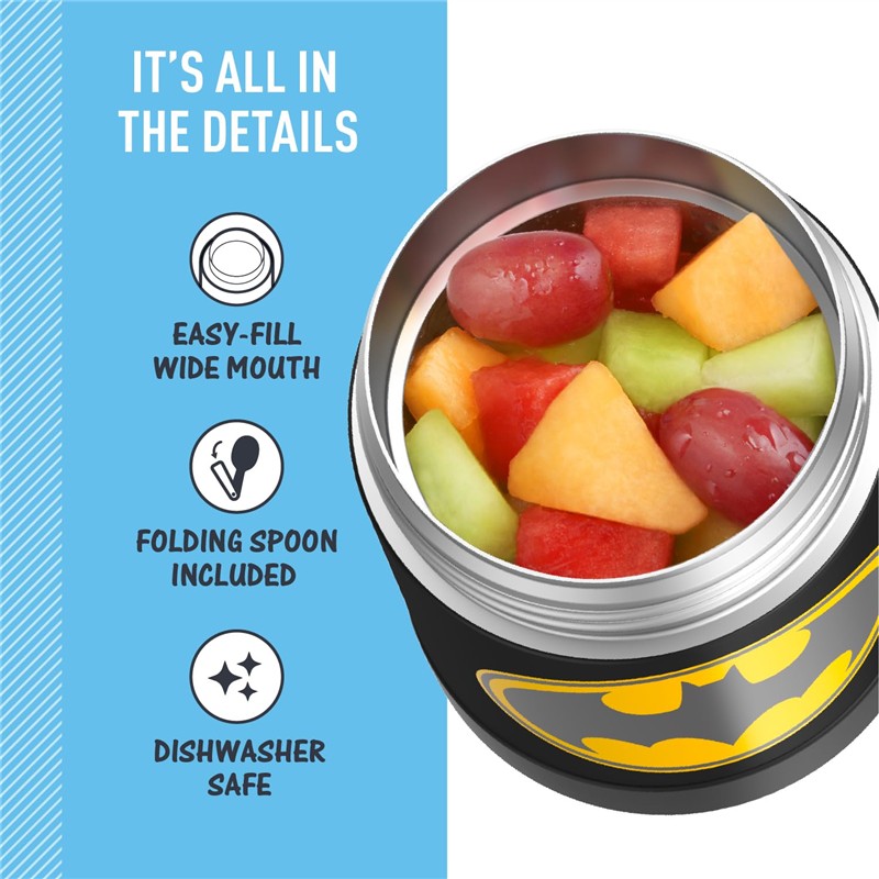Thermos FUNtainer Stainless Steel Food Jar 10 oz - Batman Image 5