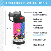 Thermos FUNtainer Stainless Steel Water Bottle 12 oz - Mario Image 2