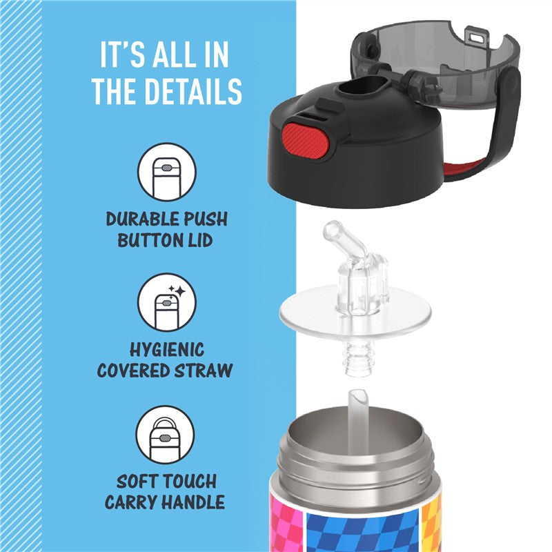 Thermos FUNtainer Stainless Steel Water Bottle 12 oz - Mario Image 4
