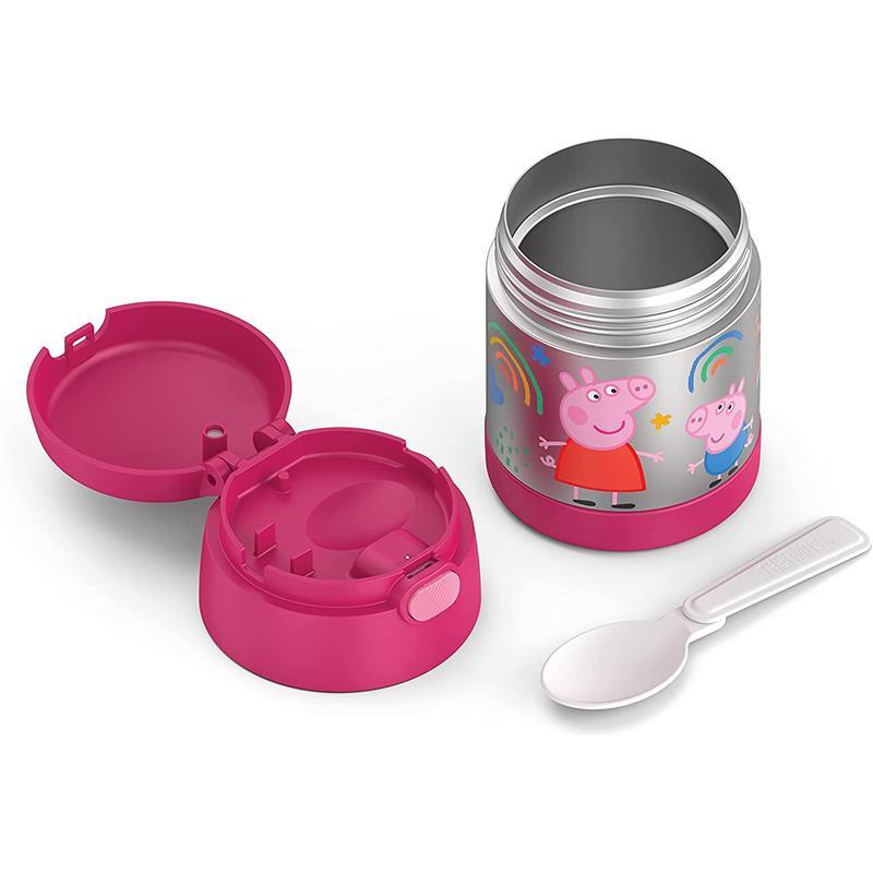 Thermos Funtainer 10 Ounce Stainless Steel Vacuum Insulated Kids Food Jar with Spoon, Peppa Pig
