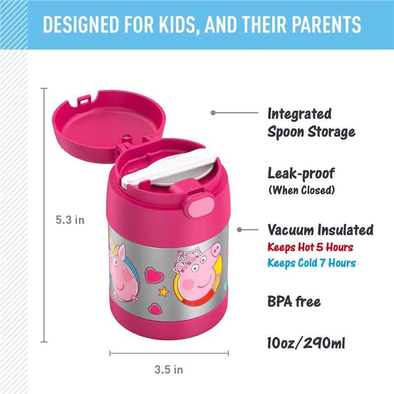 Thermos FUNtainer Stainless Steel Food Jar 10 oz - Peppa Pig Image 2