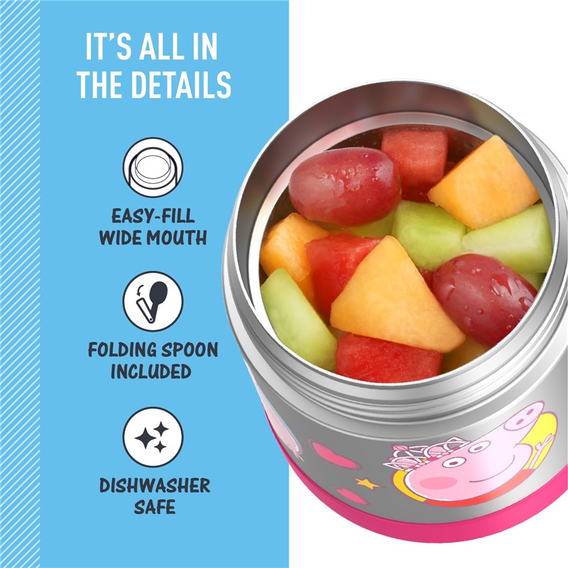 Thermos FUNtainer Stainless Steel Food Jar 10 oz - Peppa Pig Image 4