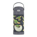Thermos - Stainless Steel Insulated 12 Oz Straw Bottle, Mandalorian Image 1