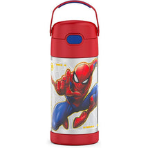 Thermos - Stainless Steel Insulated 12 Oz. Straw Bottle, Spiderman Image 3