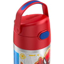 Thermos - Stainless Steel Insulated 12 Oz. Straw Bottle, Spiderman Image 7