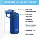 Thermos FUNtainer Stainless Steel Water Bottle 12 oz - Navy Image 2