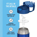 Thermos FUNtainer Stainless Steel Water Bottle 12 oz - Navy Image 7