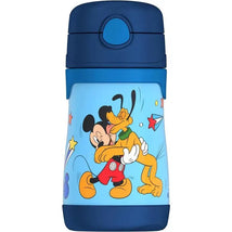 THERMOS - Vacuum Insulated Stainless Steel 10oz Straw Bottle, Mickey Mouse Image 1