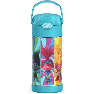THERMOS - Vacuum Insulated Stainless Steel 12oz Straw Bottle Trolls3 Image 1