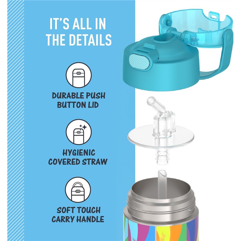 Thermos FUNtainer Stainless Steel Water Bottle 12 oz - Trolls 3  Image 4
