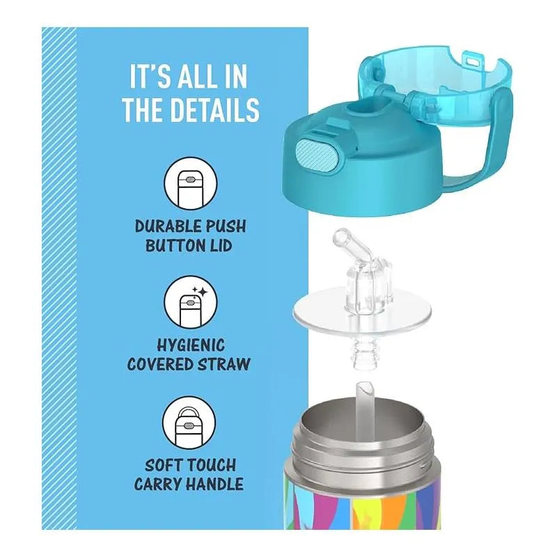 THERMOS - Vacuum Insulated Stainless Steel 12oz Straw Bottle Trolls3 Image 4