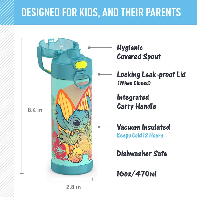 Thermos FUNtainer Water Bottle 16 oz - Stitch Image 2