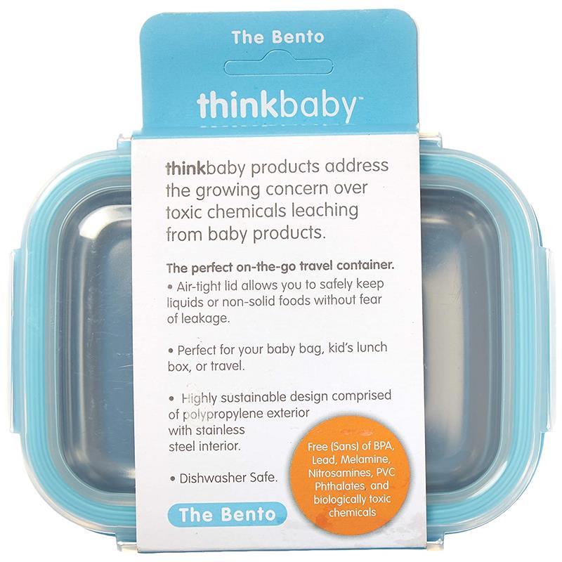 Thinkbaby - Blue Bpa Free Bento Box, Blue Image 4