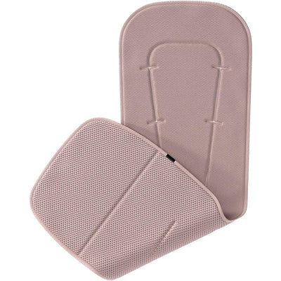 Thule Summer Seat Liner in Misty Rose color, designed for comfort with a textured, breathable surface and support straps.