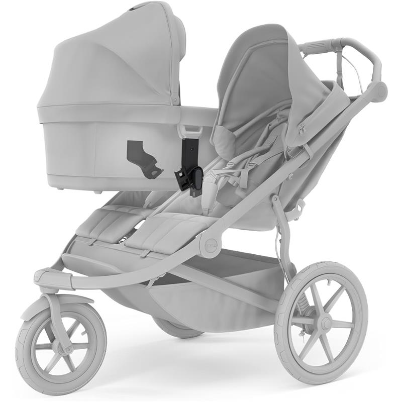 double stroller with 3rd seat attachment Thule Urban Glide 3 Double Bassinet Adapters