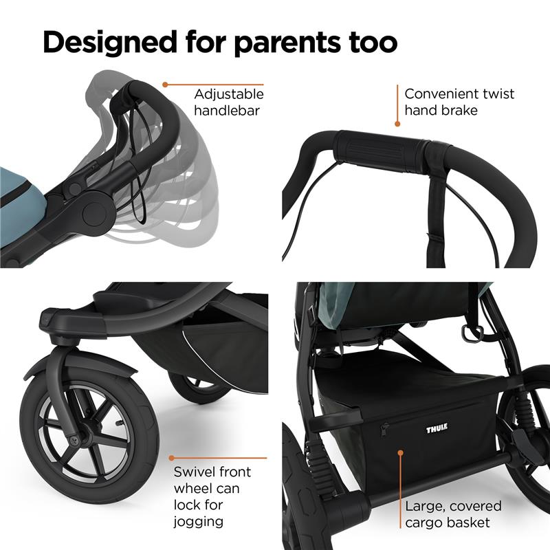 thule stroller tire pump Thule Urban Glide 3 Stroller Black