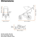 Thule - Urban Glide 3 Single Child All-Terrain Stroller, Blue Image 5