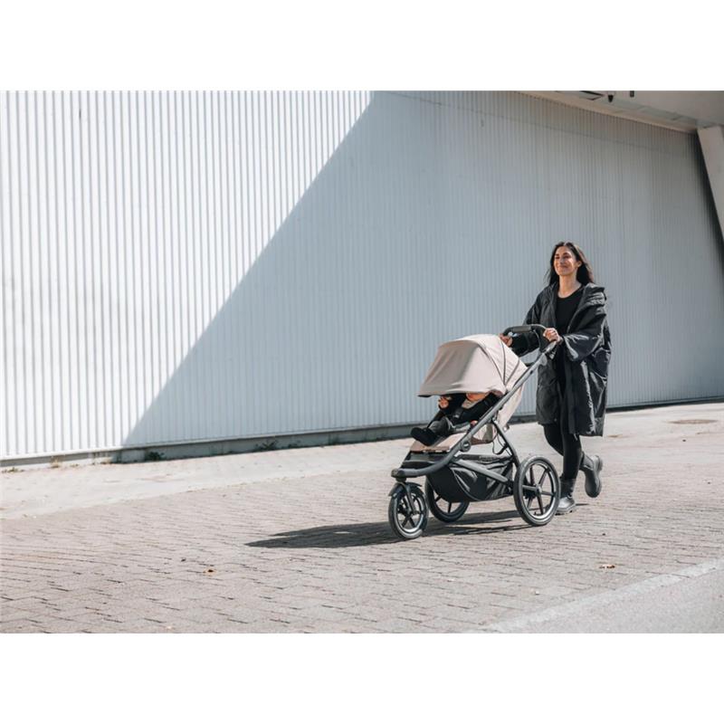 Thule - Urban Glide 3 Single Jogging Stroller + Cup Holder, Tinted Taupe (Brixy Exclusive) Image 4