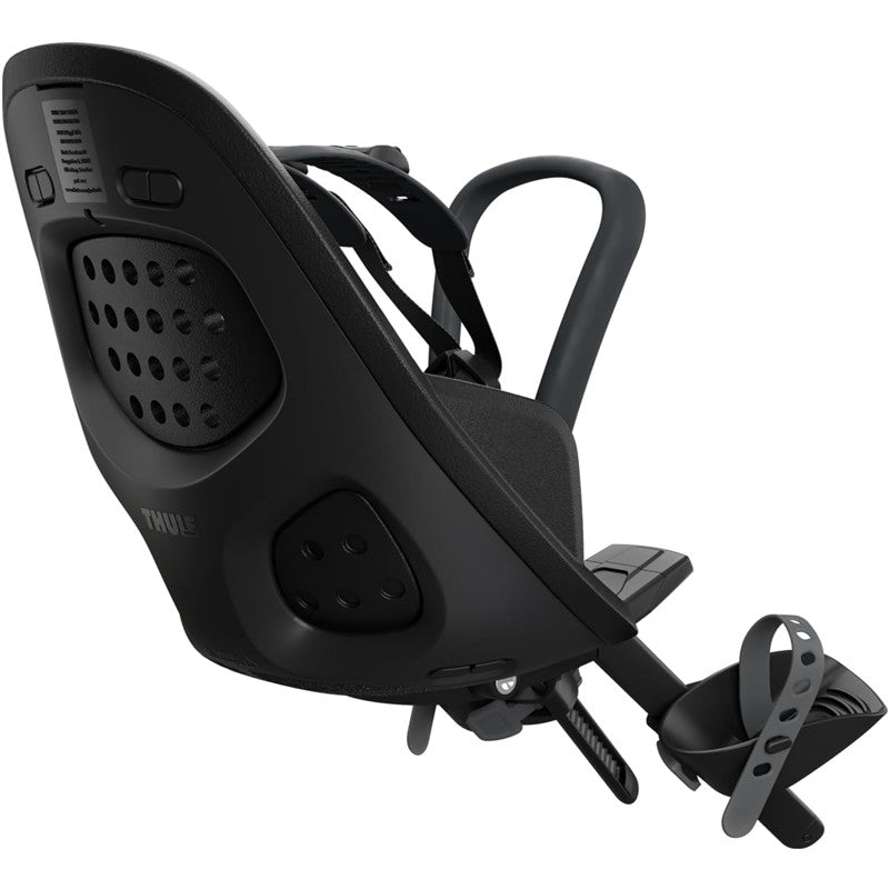 Thule Yepp 2 Mounted Child Bike seat, Adjustable footrests, Easy to Mount Design - Mini Black Image 2