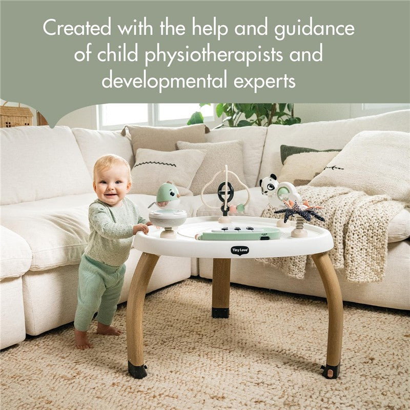 Tiny Love 5-in-1 Here I Grow Stationary Activity Center – Black & White Décor Collection, Black & White Image 3