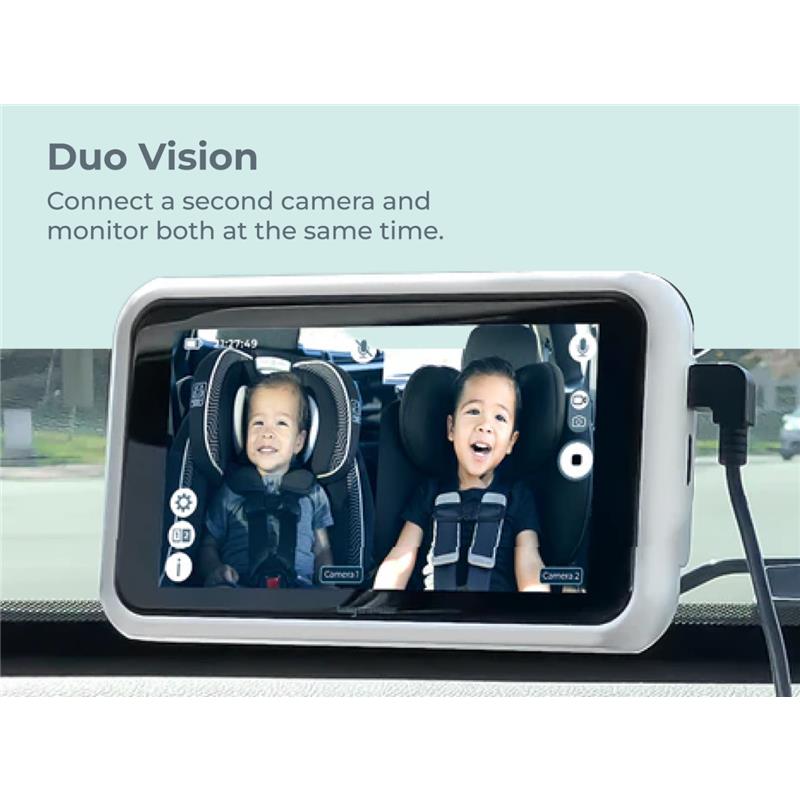 Tiny Traveler - Car Seat Baby Monitor - Classic - Black Image 6